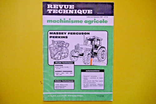 Revue technique machinisme - revue,