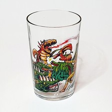 Ancien Verre SPECTREMAN moutarde Antenne 2 AMORA dessin animé Collection Rare 