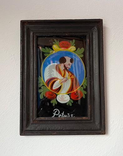 Ancien fixé sous - ancien, verre