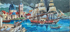 Tableau ancien huile paysage