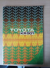 Manuel livret notice machine à tricoter toyota KR 501
