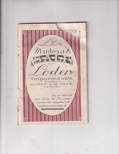 Circa 1920 catalogue - circa, 1920.