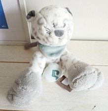 Nattou doudou musical panthère des neiges Léa Léopard blanche grise Loulou