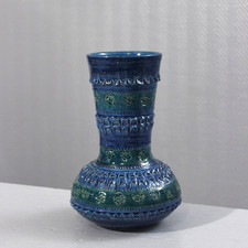 Vase Rimini Blu style Bitossi Aldo Londi Italie 1970s