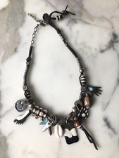 Collier REMINISCENCE en émail avec coquillage