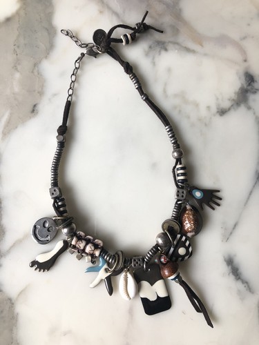 Collier reminiscence émail - en,