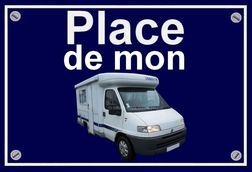 Plaque place mon camping - de,