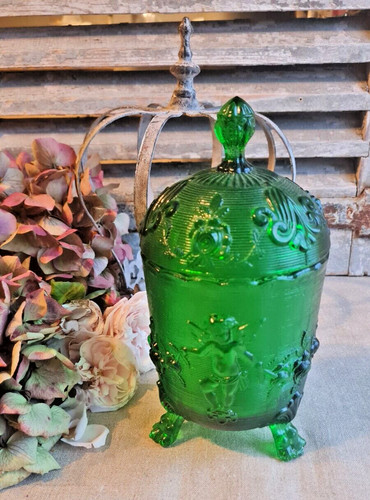 Ancienne bonbonniere verre - ancienne, en