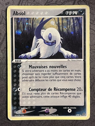 Carte pokémon absol 1 - absol, 1/97