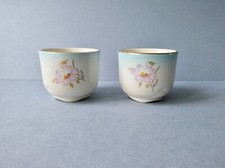 2 coquetiers en porcelaine, Royal Worcester Company Palissy England