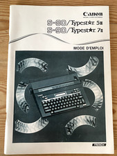 Machine à écrire CANON Typestar S-80 : S-90: Notice, manuel, mode d'emploi -FR-