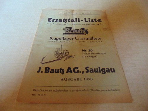 Ersatzteil liste faucheuse - ersatzteil-liste,
