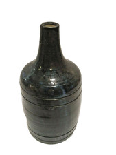 BOUTEILLE GRÈS VERT BLEU SIGNATURE A IDENTIFIER