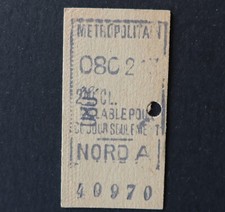 Ancien ticket Paris Métro