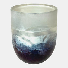 VASE EN VERRE IRISÉ  MALTE  XXè GLASS