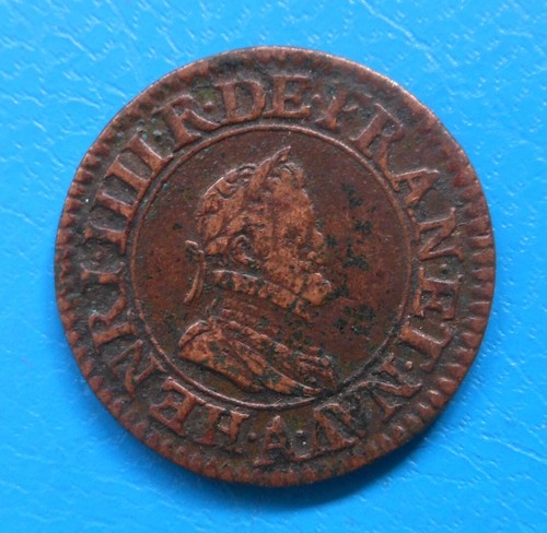 Henri double tournois 1607 - iv,