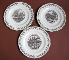 3 Assiettes Automobiles 1900