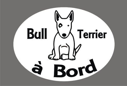 Sticker bull terrier à - *,