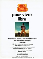 Publicité Advertising 088  1970  pret à porter  Rica Lewis  jeans pantalons chem
