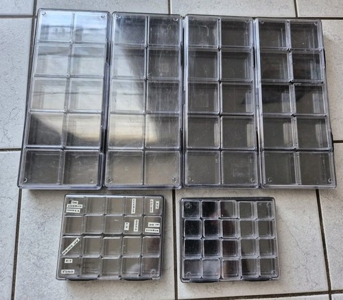 Lot boîtes rangement - lot, 6