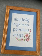 tableau abécédaire brodé