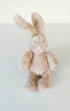 Peluche/Doudou Petit Hochet Grelots Lola Et Basile Lapin Beige 20cm  Moulin Roty