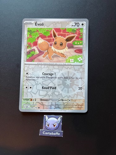 Carte pokémon evoli 166 - carte, 166/197