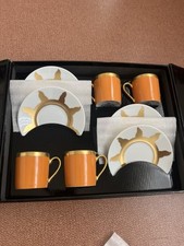 Lot 4 Tasses À Café Litron Manufacture Royale Limoges Décor Hélios Marcial Berro