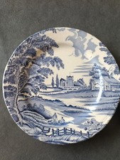 lot 3 assiettes Lunéville France bleu décor   anglais parfait état    