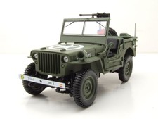 Willys Jeep Armée Militaire D-Day 1944 Vert Maquette de Voiture 1:18 Norev