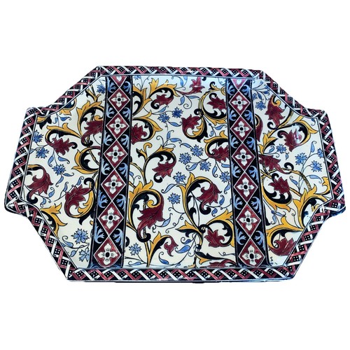 Ancien plateau faience gien - plateau,