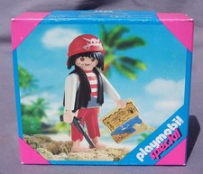 PLAYMOBIL 4558 PIRATE carte trésor pistolet tête mort ile naufrage BOITE NEUF