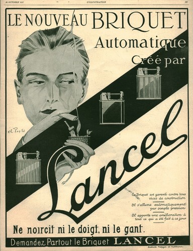 Publicité ancienne briquet