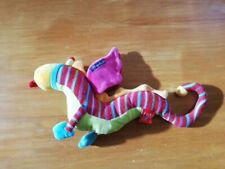 O/ Doudou Peluche Moulin Roty Dragon Dragobert Rouge Rose