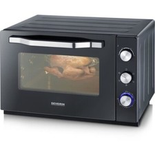 SEVERIN Four XXL Chaleur Tournante - 60L - 2200W - Tournebroche & Pierre à Pizza