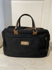 Grand sac voyage Lancel noir vintage cuir