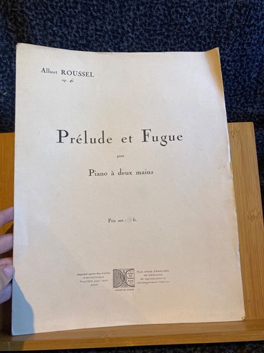 Albert roussel prélude - prélude, et
