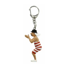 Porte-clés figurine Tintin Dupond en maillot 5,5cm (42467)