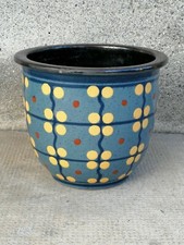 cache pot JACQUET poterie savoie art populaire savoyard terre cuite vase