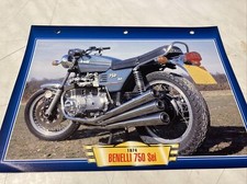 benelli 750 sei 1974 fiche carte moto passion collection Atlas