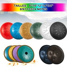 VEVOR Tambour à main, Tambour de Langue en Acier, Instrument à Percussion