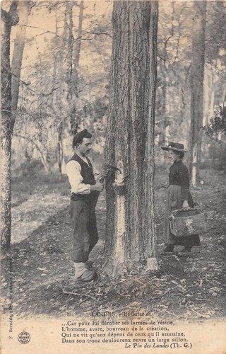 Cpa landes resinier - 40,