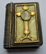 Ancienne Boite reliquaire Missel croix photo pape Pie XII RICORDO Collector 134