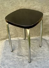 Rare Tabouret Formica *Noir &