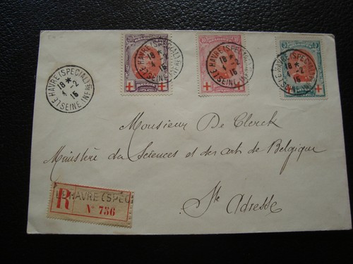 Belgique enveloppe 2 1915 - -, 4/2/1915