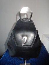 PETIT SAC A DOS NOIR LANCASTER CUIR VINTAGE COLLECTION ACCESSOIRE MODE ANCIEN