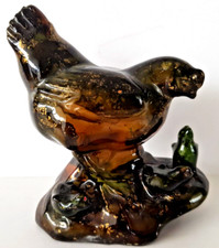 Figurine Céramique, faience glaçurée, Wanjiang, made in China, trace signature.