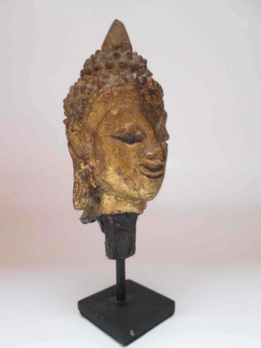 Tête bouddha laque - tête, /
