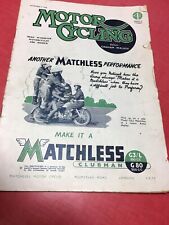 "Motor Cycling" magazine anglais moto 125 L51 Merlin course Ansty aérodrome 1946