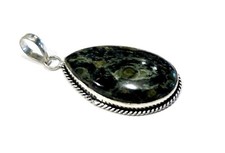 Bijou pendentif pierre jaspe kambaba argent 925 pendant 